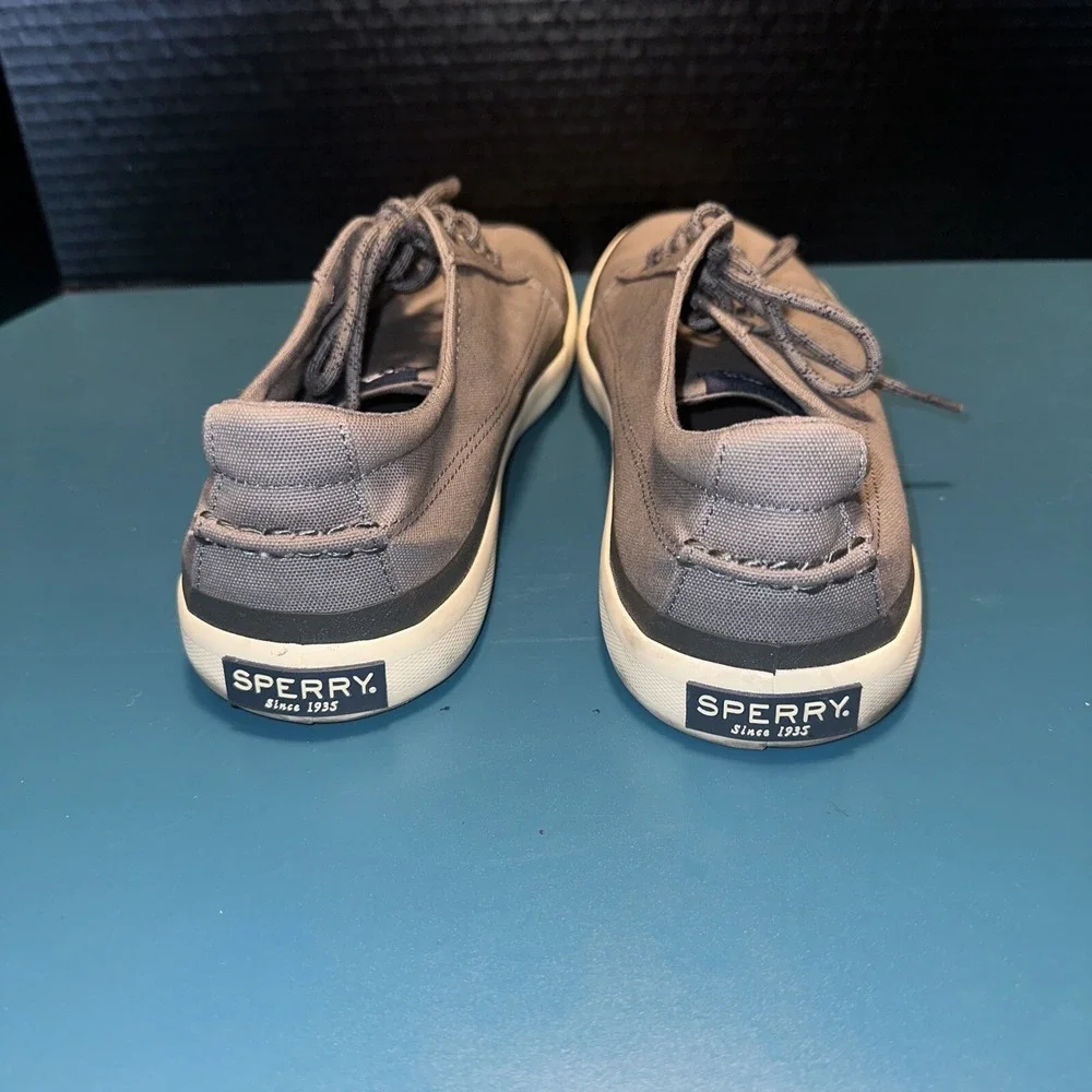 Men's SPERRY TOP‎ SIDERS Gray Boat Shoes 10.5